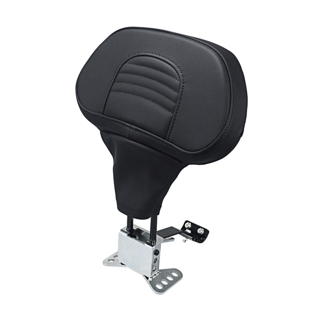 Almofada Encosto de Piloto Ajustável para Motocicleta com Suporte de Montagem para Harley Touring CVO Road King Electra Street Glide FLTRX 09-24