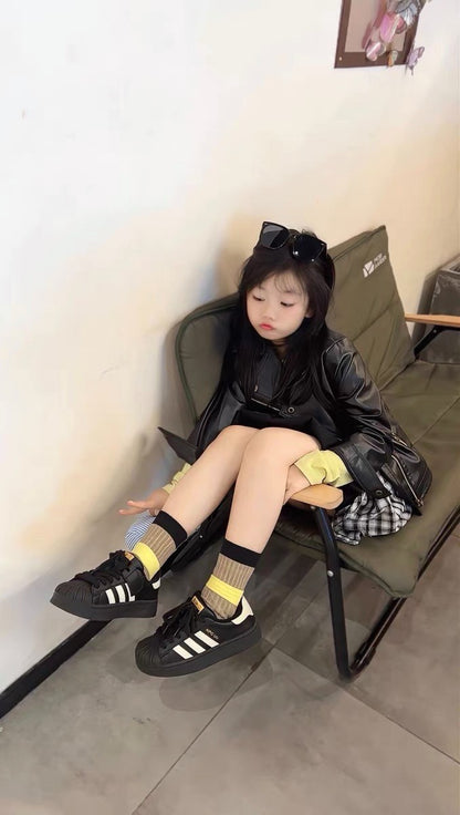 2025 Spring New Korean Style Sports Training Shoes for Kids Boys and Girls Breathable Sneakers