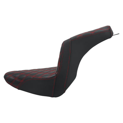 Banco Duplo de Moto para Piloto e Garupa Almofada Dianteira Traseira para Harley Softail Sport Glide FLSB Low Rider FXLR FXLRS 2018 em Diante