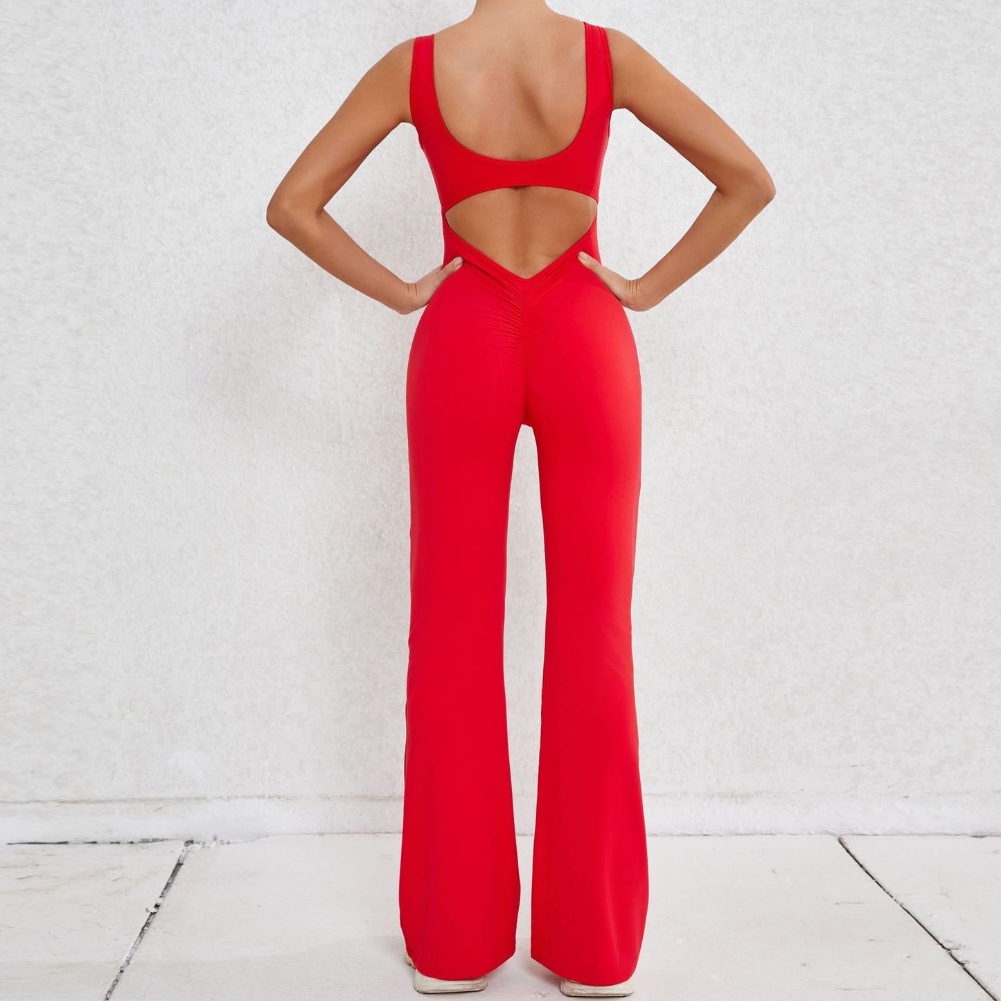 Sexy Back V Yoga Jumpsuit Women Women Sports Jumpsuit Fitness Rompers Training Yoga Suit Sportswear Stretch Workout Bodysuits