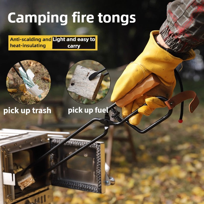 Outdoor barbecue charcoal clip,extended and thickened anti scalding charcoal clip,essential carbon clip for camping,travel,home