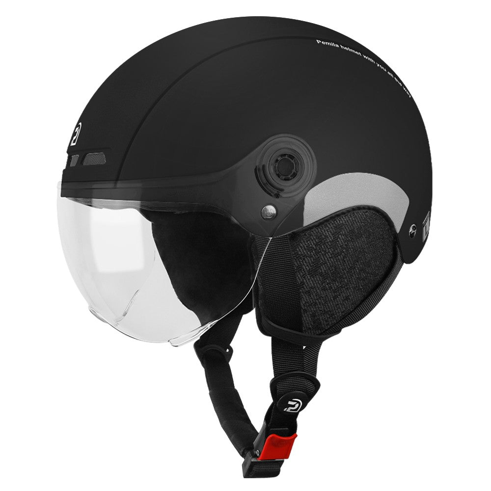 Capacete de Ciclismo PEMILA Com Lente de Óculos Proteção de Orelha Adesivo Refletivo Capacete de Bicicleta MTB Bicicleta de Estrada E-Bike Capacete de Bicicleta Para Adultos