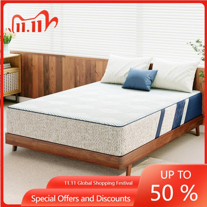 Queen Mattress,12 Inch Gel Memory Foam Mattress Queen Size, for Pressure Relief & Spine Support, Diamond Pattern Design,