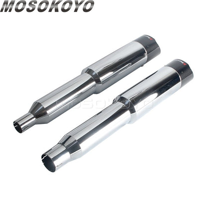 Exhaust System Slip-On Motorcycle Muffler Exhaust Pipe Carbon Fiber For Harley Touring Electra Road Street Glide Road King 17-up