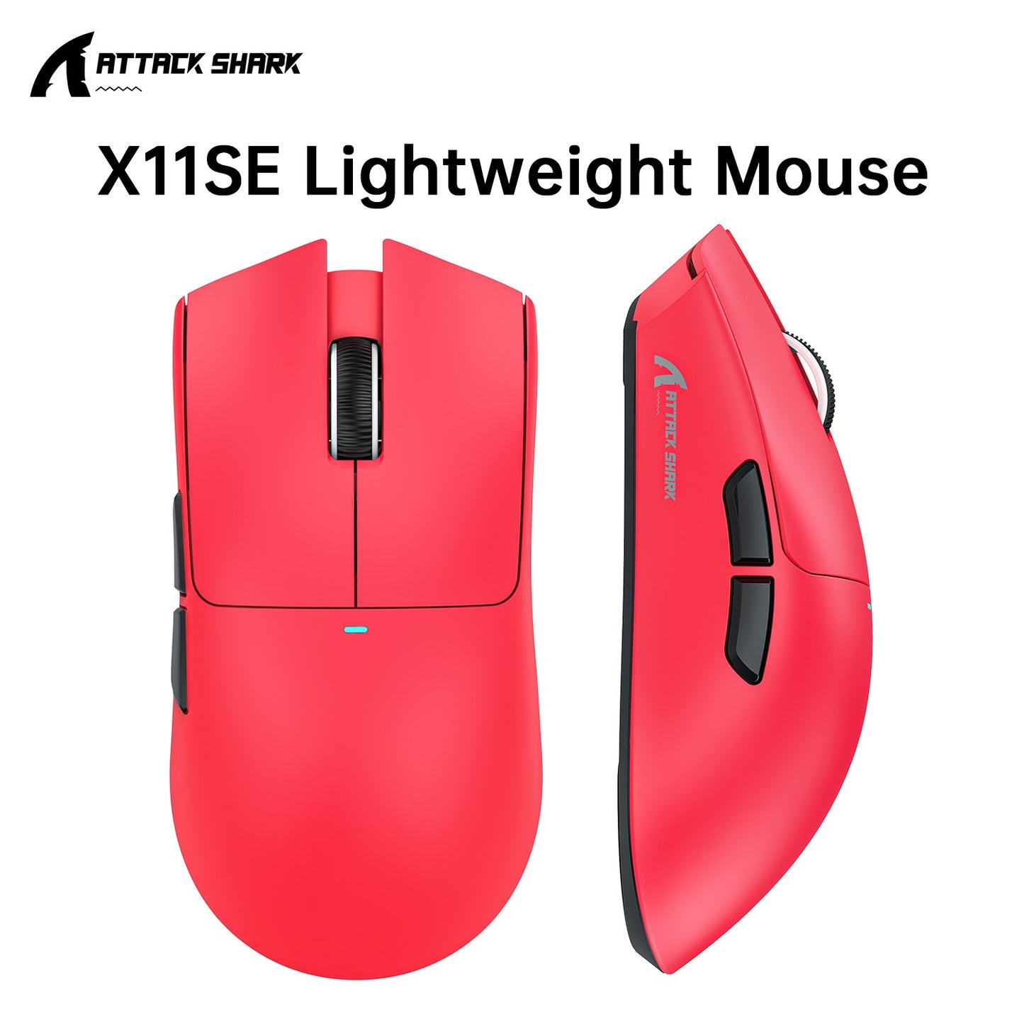 Mouse Gamer Sem Fio Attack Shark X11 X11SE, 1000 Hz, Mouse Óptico RGB 2.4G, 16000 DPI, Mouses de Computador Ergonômicos para PC Laptop Mac
