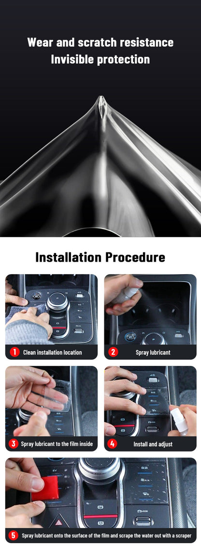 Tela de controle central automotivo TPU Navegação Película de proteção interior anti-riscos GPS Navegação Para CHANGAN DEEPAL S07 2024 2025