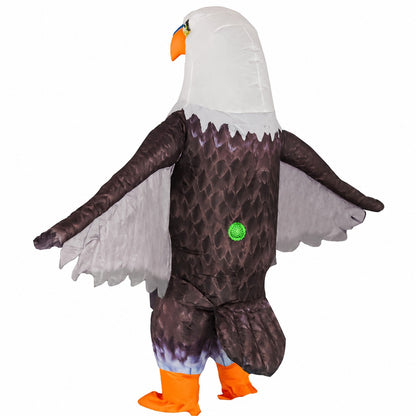 Inflatable Bald Eagle Costume for Adults, Funny Blow Up Eagle Costume, Adult Halloween Costume for Party Cosplay Festivals