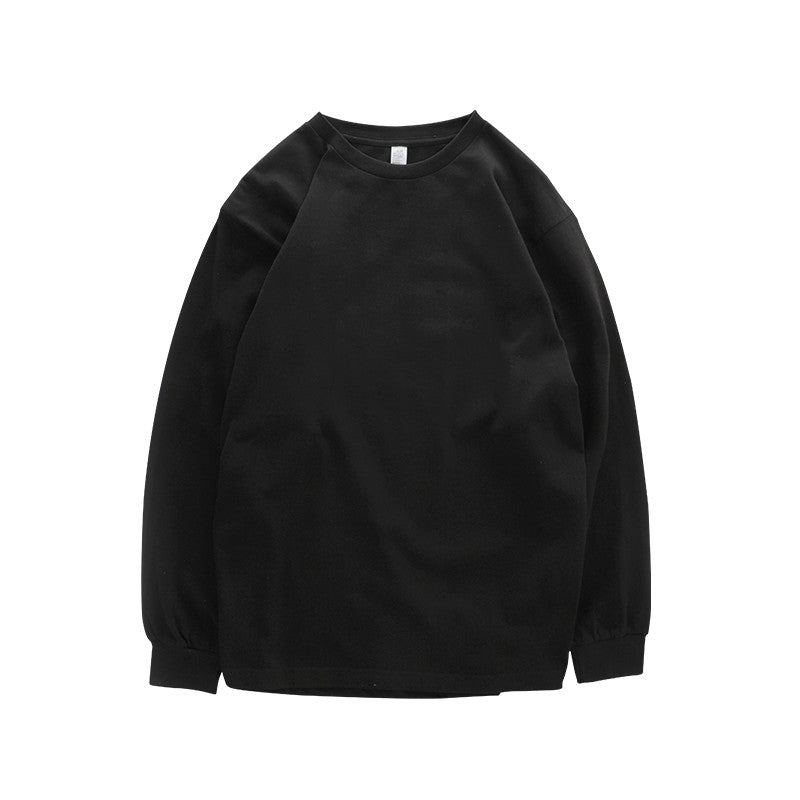 Dukeen 280g Heavyweight Long-Sleeved T-Shirt for Men 100% Cotton Shirts Oversized Solid Color Tops Plain Tees Men's Clothing