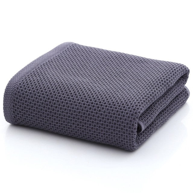 70x140cm high qualityWaffle towel Bathroom accessories ??solid color towel absorbent strong Wipe towel after exercise