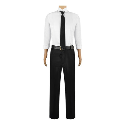 Chainsaw Man Denji Cosplay Costume Full Set Public Safety Devil Hunter Uniform Wig Shirt Pants Halloween Party Outfit for Adults