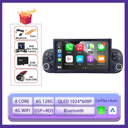7" 4G Para FIAT Panda 2013 2014 - 2020 Carro Carplay Auto Android Rádio Navegação GPS Multimídia Player de Vídeo 4G WIFI DSP