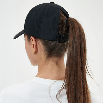 Boné de beisebol infantil de moda para meninas e meninos, chapéu de sol, boné de rabo de cavalo vazado, bonés snapback infantis de hip hop, bonés ajustáveis