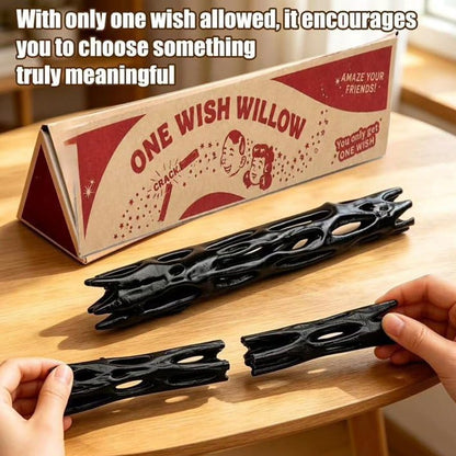 1Pcs Wish Willow Stick with Box, 3D Printed Wishing Willow Wish-Making Snap Stick, Breakable Magic Lucky Charm for Spiritual