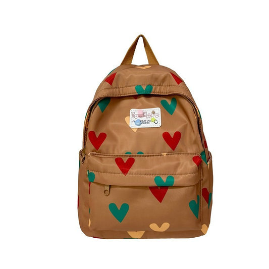 Fashionable Sweet Love Print Children's Schoolbag Boys and Girls Backpack Suitable for Preschool Children's Gifts