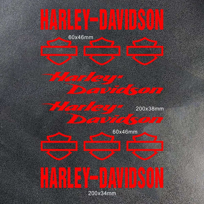 Kit de Adesivos de Vinil para Capacete de Motocicleta Harley Davidson Logo Decalque