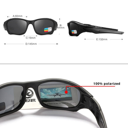 KDEAM Óculos de Sol Polarizados para Esportes ao Ar Livre Masculino Armação Curva Lente Resistente a Estresse Óculos de Sol Feminino KD0623