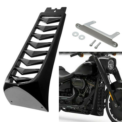 Capa Inferior do Radiador do Spoiler da Carenagem Dianteira Preta Brilhante da Moto para Harley Softail Street Bob Breakout Fat Bob 2018-2022