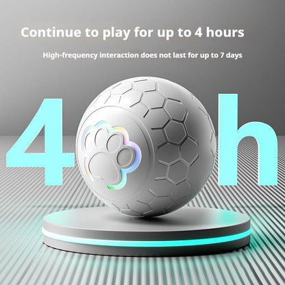Smart Dog Toy Ball Brinquedo Eletrônico Interativo para Animais de Estimação Bola USB com Salto Automático e Luzes RGB para Cães e Gatos