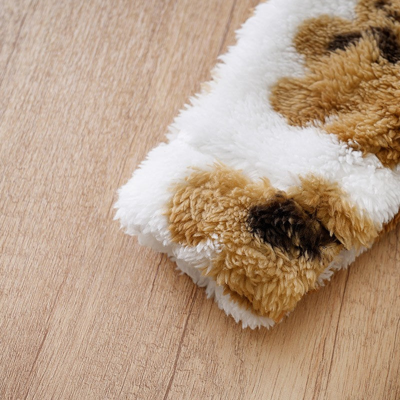 Baby Clothes Cartoon Cute Teddy Bear Plush Comfortable And Soft 0-18 Boys And Girls Autumn And Winter Long Sleeved Baby Jumpsuit