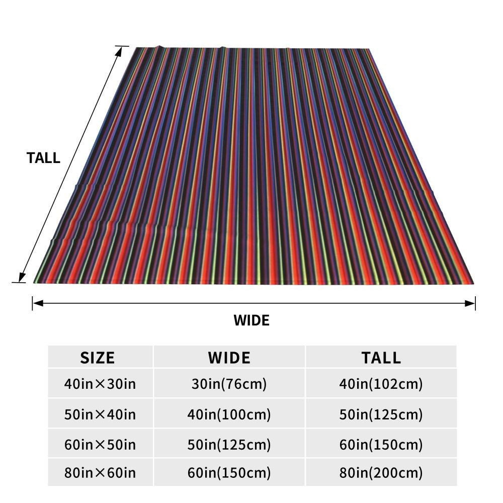 Carlos Cruz-Diez Blanket Soft Warm Flannel Throw Blanket Bedspread for Bed Living room Picnic Travel Home Couch