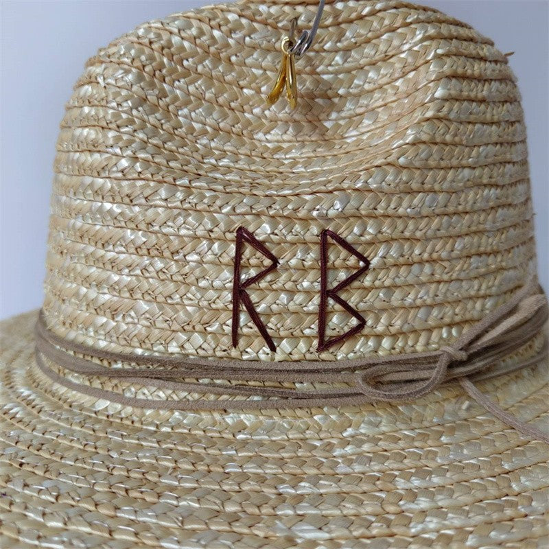 Chapéu de Palha Corrente Punk 2023 Novo Chapéu de Sol Acessórios Corrente Dourada Jazz Hip Hop Chapéu de Verão Estilo Punk Chapéu de Praia Chapéu de Igreja