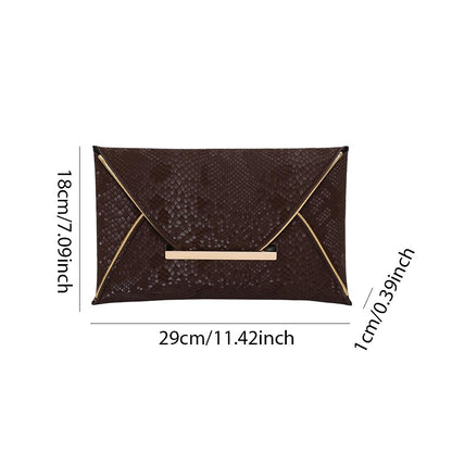 Envelope Clutch Handbag PU Leather Envelope Bag Envelope Clutch Bag for Weddings Parties Bridal Proms
