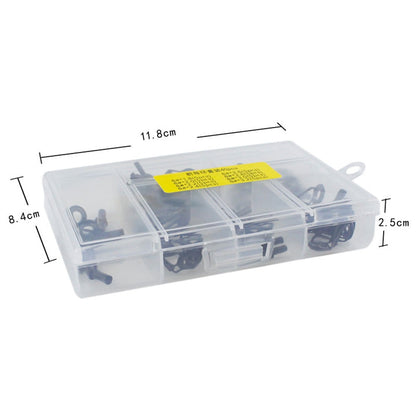 40 Peças/Caixa Anel Guia para Vara de Pesca Kit de Reparo Ponta Superior Conjunto 8# DIY Aço Inoxidável Molduras Cerâmica Ferramentas Acessórios de Pesca