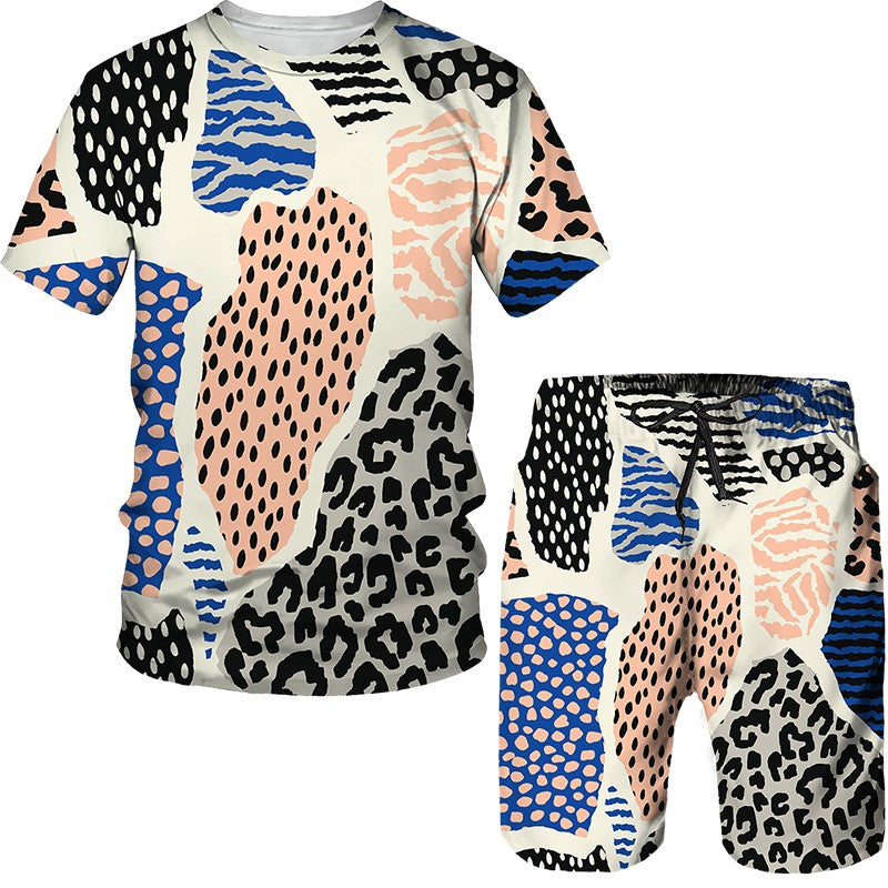 Ducks Leopard 3D Print TShirts Shorts Sets kids Fashion Flower Oversized Short Sleeve TShirt Pants Set Boys Girls Suits Clothing