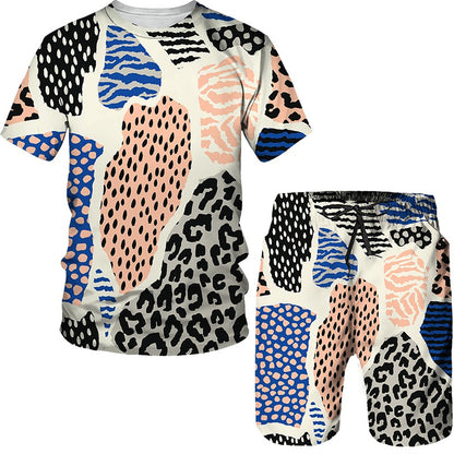 Ducks Leopard 3D Print TShirts Shorts Sets kids Fashion Flower Oversized Short Sleeve TShirt Pants Set Boys Girls Suits Clothing