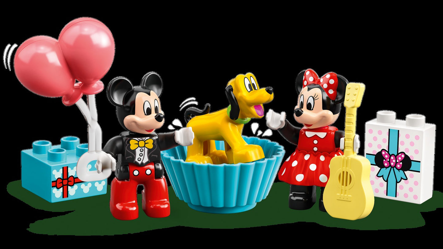 LEGO Tesouro 10941 Trem de Aniversário do Mickey e da Minnie Brinquedo de Construção de Quebra-Cabeças Infantis Presente