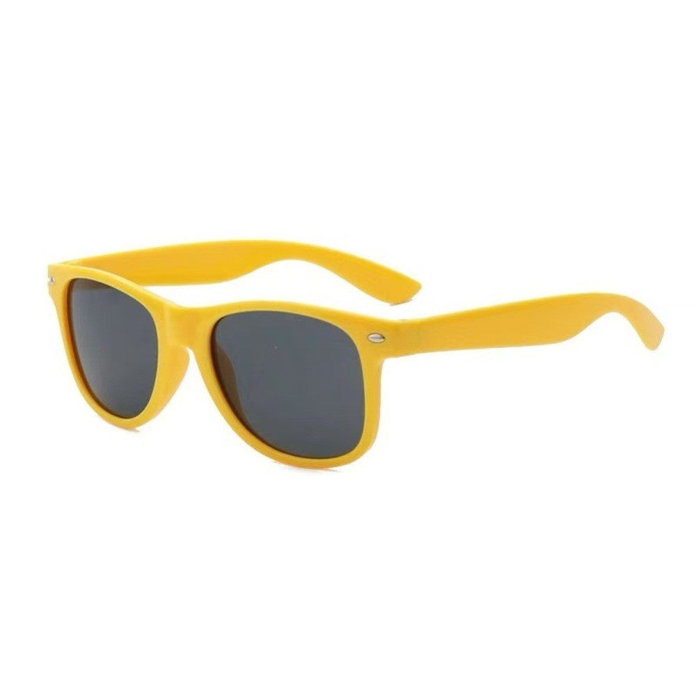 1/8pcs Neon Colors Party Sunglasses Black Studs Retro Unisex Rainbow Street Shot Gift Wedding Favors for Guests