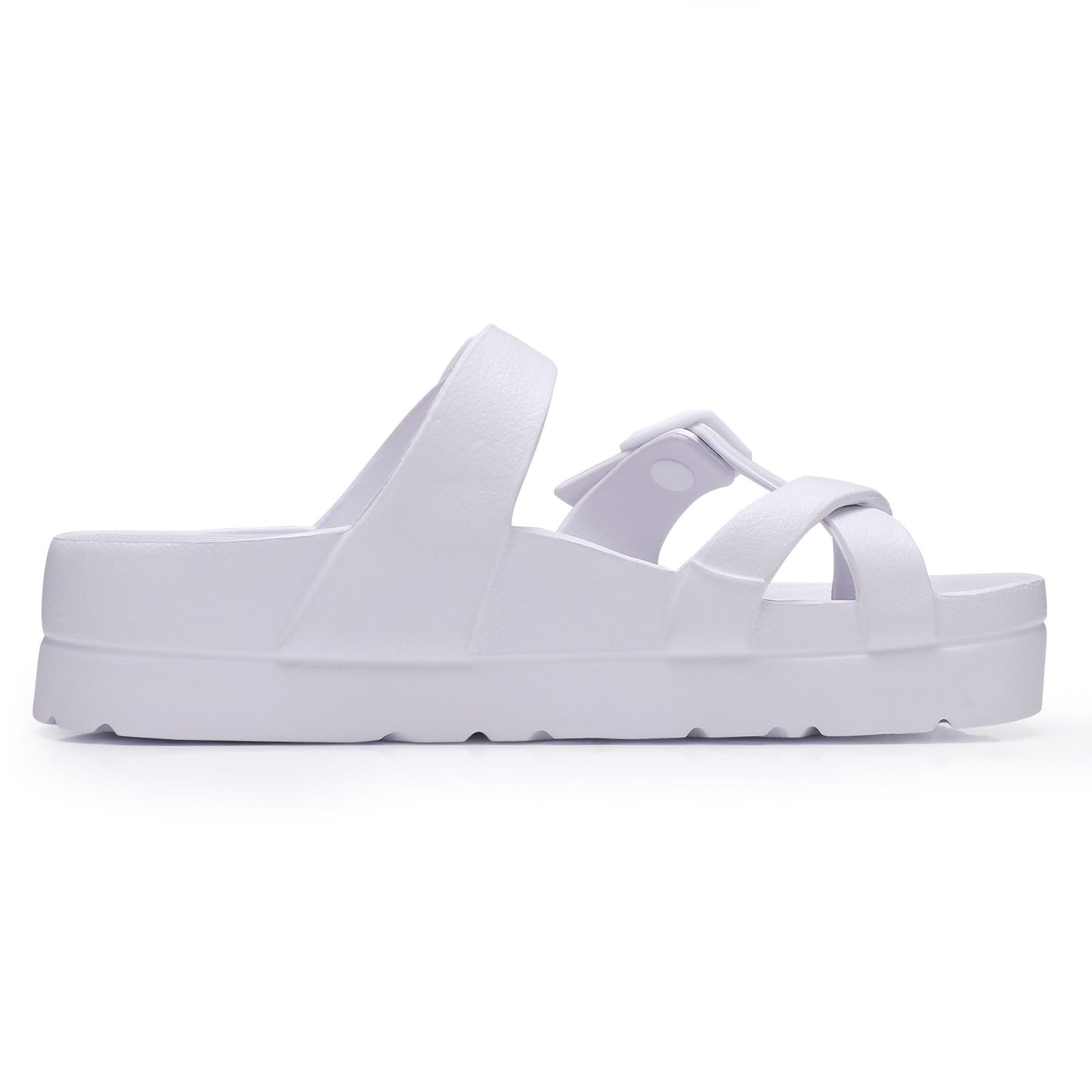 Shevalues Comfy Casual Women Slippers With Adjustable Buckle Soft Outdoor Beach Sandals Fashion Shoes Platform Women Sandals