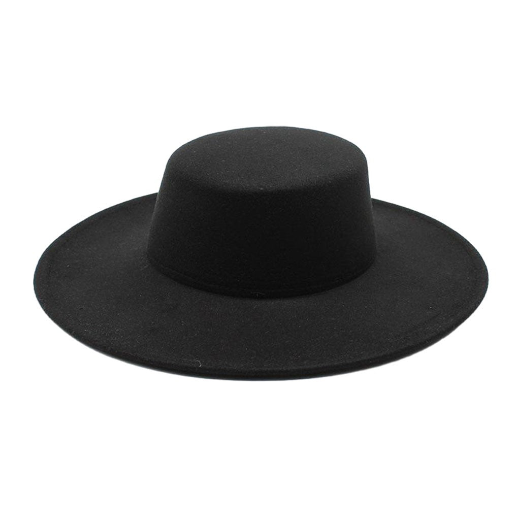 French Bow Tie Fedora Hat Winter Autumn Imitation Woolen Ladies Fedoras Top Wedding Jazz Hats Flat Top Felt Hat Bowler Hats