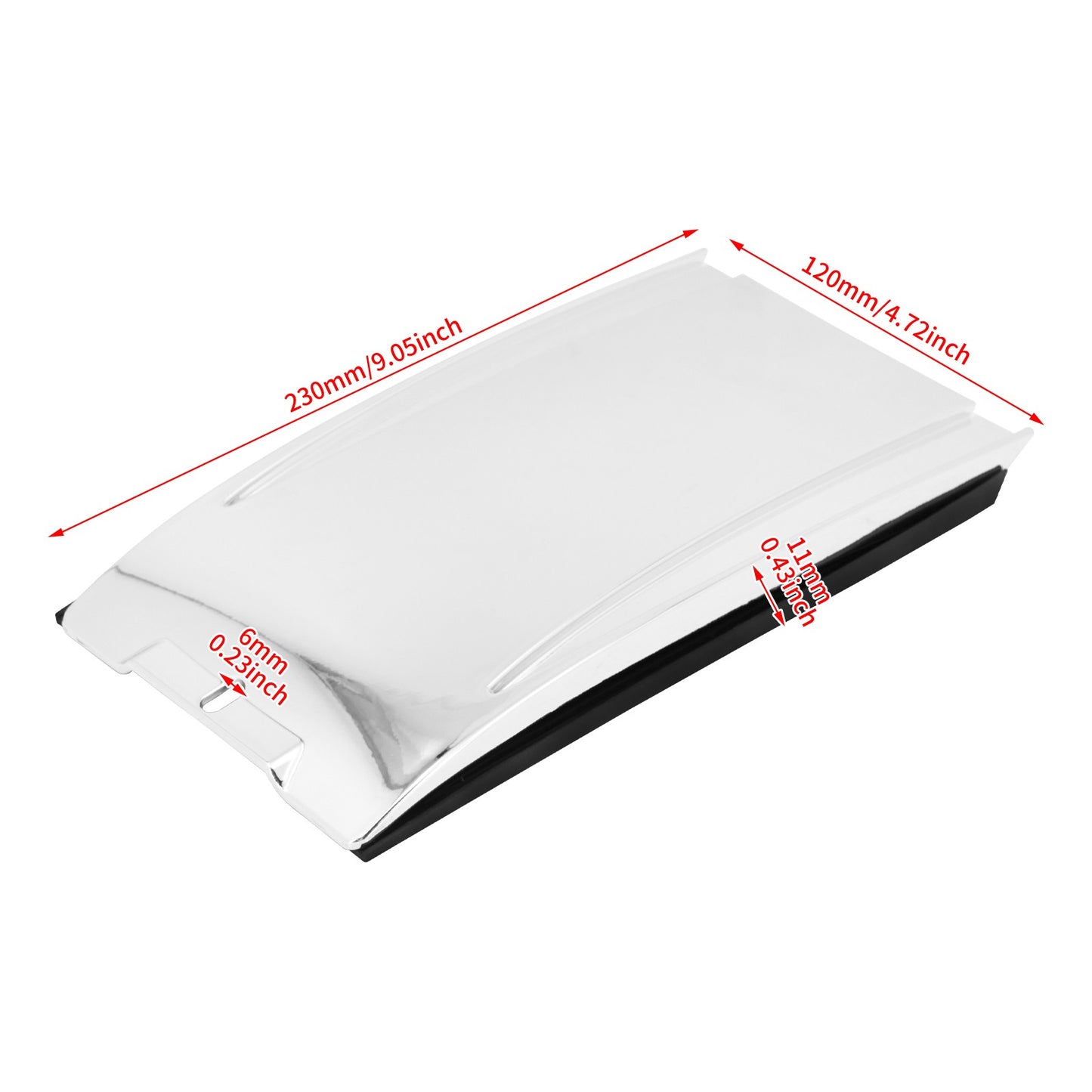 Extensão de Painel Inferior de Painel de Motocicleta Cromado Preto para Harley Softail Deluxe Springer Classic Night Train Injetada 00-2017