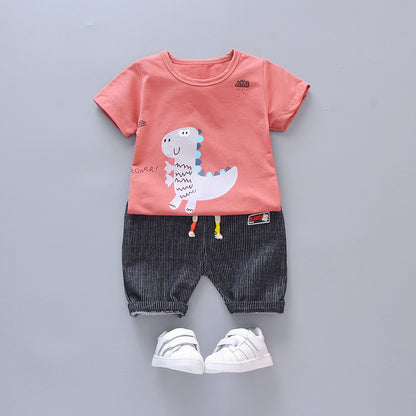 New Summer Baby Girl Clothes Suit Kids Boys Outfits Children T-Shirt Shorts 2Pcs/Sets Toddler Casual Costume Infant Tracksuits