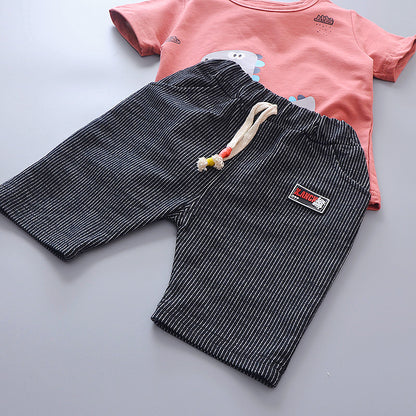 New Summer Baby Girl Clothes Suit Kids Boys Outfits Children T-Shirt Shorts 2Pcs/Sets Toddler Casual Costume Infant Tracksuits