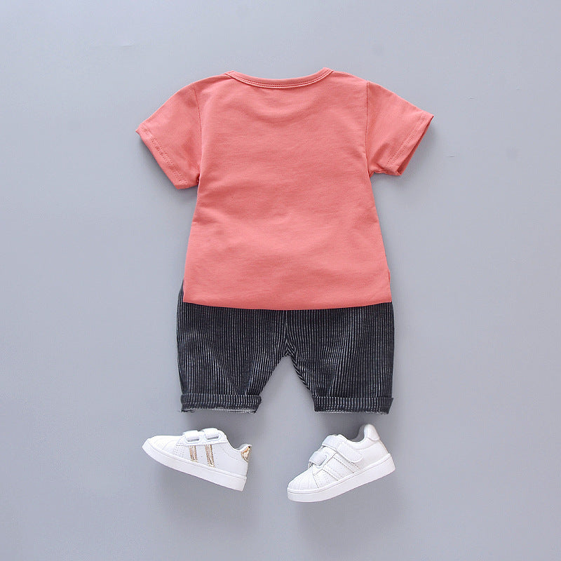 New Summer Baby Girl Clothes Suit Kids Boys Outfits Children T-Shirt Shorts 2Pcs/Sets Toddler Casual Costume Infant Tracksuits