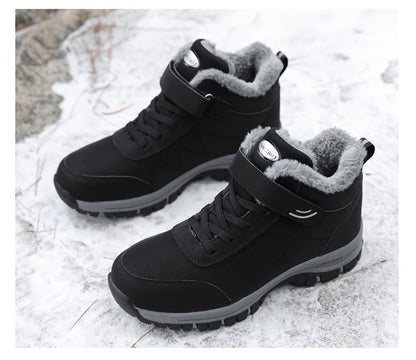 Winter Velvet Men's Shoes Hiking Sneaker Casual Snow Boots Waterproof Warm Men Boots Outdoor Male Trekking Sneaker Botas Zapatos