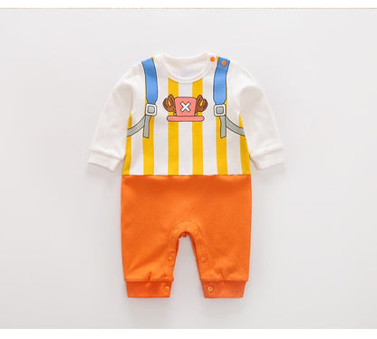 Spring And Autumn Newborn Anime Style Role Play Cotton Comfortable Soft Girl Boys 0-18m Long Sleeved Baby Bodysuit