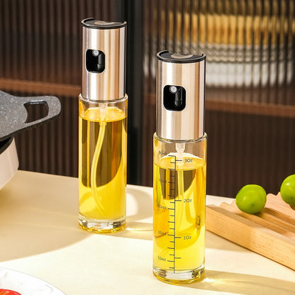 Frasco Pulverizador de Óleo Doméstico Garrafa de Spray de Azeite para Cozinhar Churrasco Frasco Vazio de Óleo para Assar de Plástico Frasco de Vinagre ou Pincel de Óleo