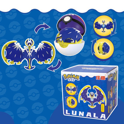 Pokémon Genuíno Pokébola Transformar Charizard Bulbasaur Gengar Dragonite Bonecos de Brinquedo Anime Snorlax Lapras Lucario Modelo de Bonecos