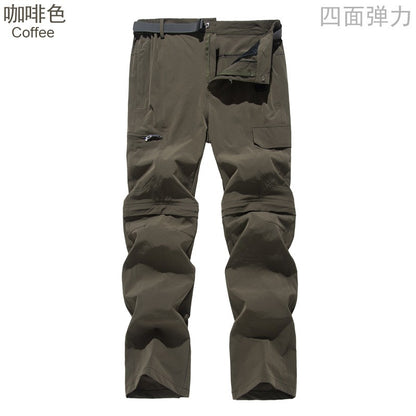 2025 Zip Off Hiking Pants Convertible Shorts Mens Cargo Work Pants Lightweight Breathable Trousers Workwear Outdoor Casual Pants