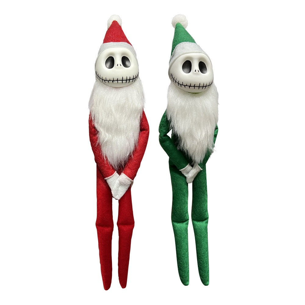 Desenho animado europeu Halloween Natal Terror Noites Jack Elfo Enfeite Decoração