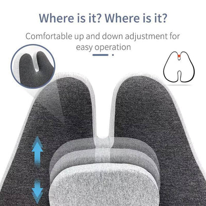 Comfortable Office Chair And Lumbar Support Pillow Set Memory Foam Seat Cushion Set Waist Protective Pad Office Reclining Pillow