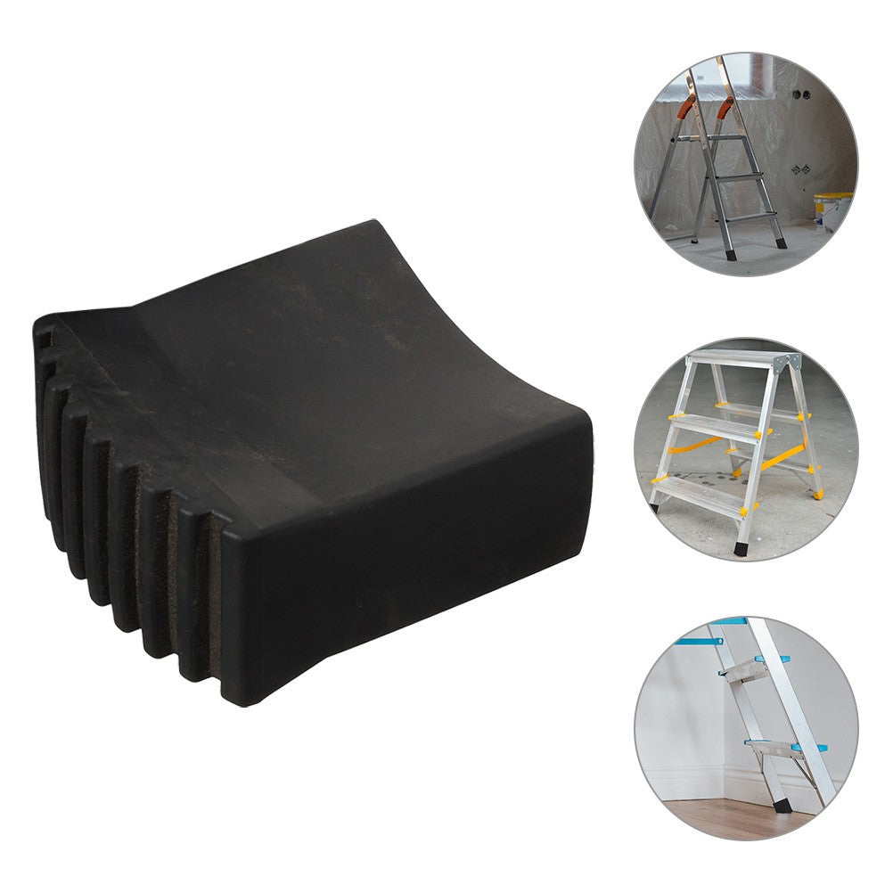 Protetores Antiderrapantes Quadrados para Pés de Escada 5x2,5CM Borracha Antiderrapante Almofadas Pés Dobráveis Ferramentas de Construção Preto Pisos