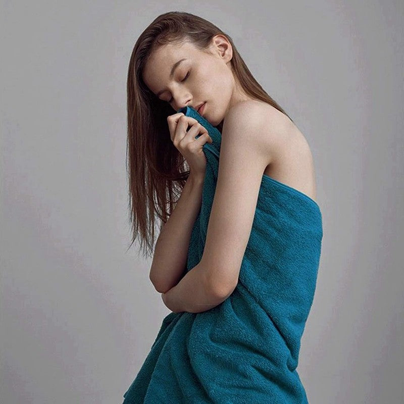 1/5/10PCS Bathroom Cotton Towel 35x75cm 70x140cm Hand Face Bath Towel Soft Gift Absorbent Sport Absorbent Towel ?? ?? Blue White