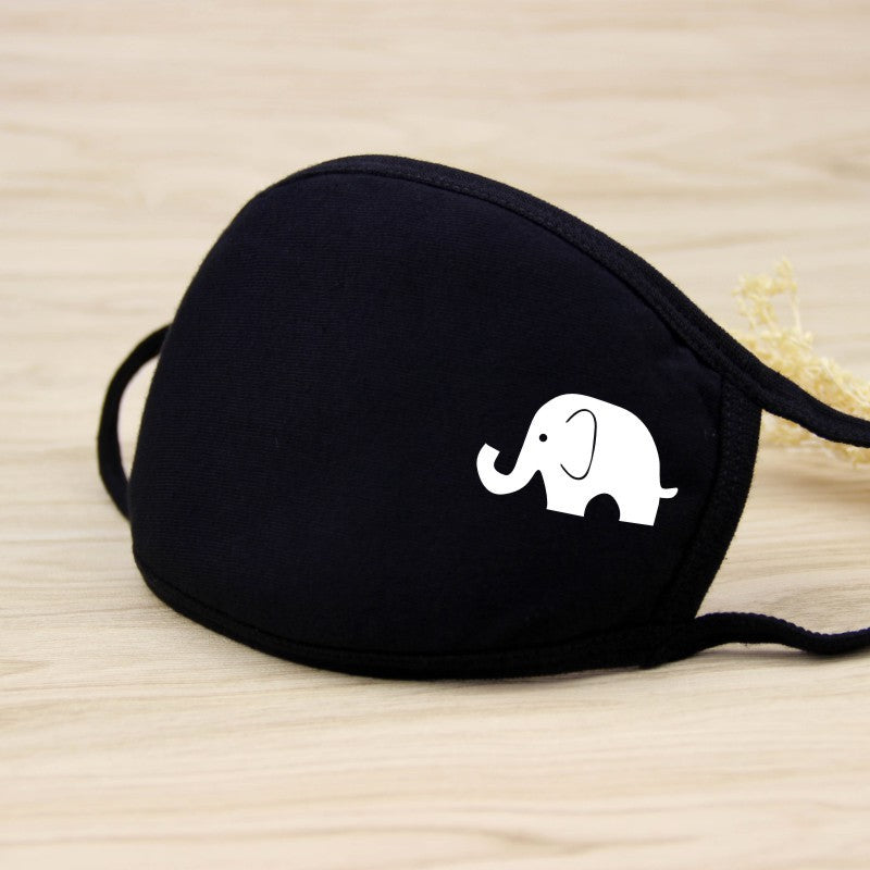 1PCS Unisex Black Cotton Mouth Mask Reusable Mask Dustproof Washable Face Mask Anime Masks For Cycling Camp Mascarillas