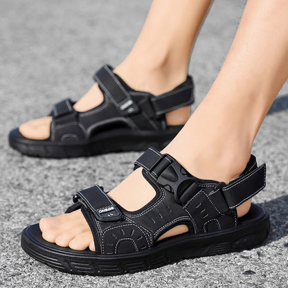 A Pair of Men's Sandals, Summer New Trendy Sports Outer Wear, Non-Slip, Wear-Resistant, Soft-Soled Driving Slippers, Beach Shoes for Men