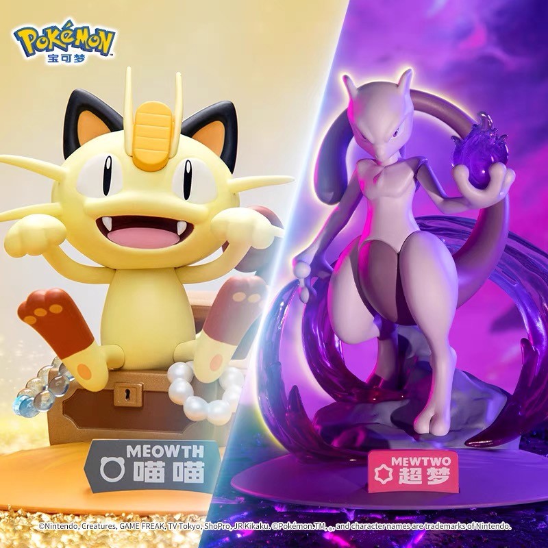 FUNISM Bonecos Genuínos Pokémon Pikachu Mewtwo Estatueta Gardevoir Weezing Modelo Anime Pocket Monster Brinquedo Infantil Coleção Presente