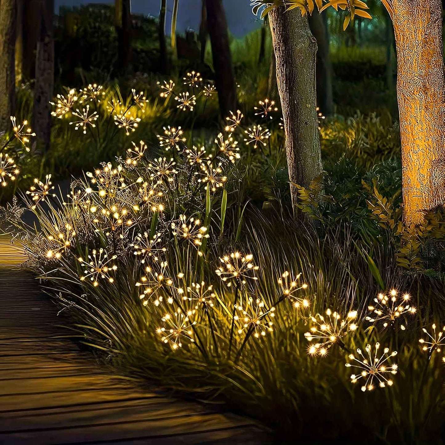 New Outdoor Solar Firework Lights | IP65 Waterproof-2 Modes Switching | Suitable for Patio, Yard, Path, Garden, Christmas Decor